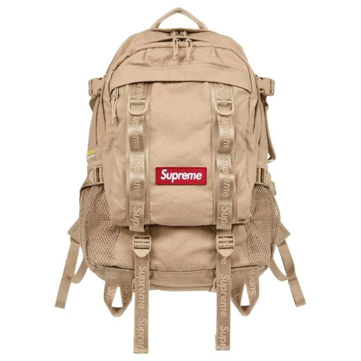 Supreme Supreme Cordura® Cotton Blend Tear Resistant Fabric Backpack Unisex Umber