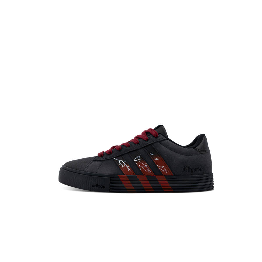Adidas Adidas Daily 4.0 Abrasion Resistant Low top Skateboard Shoes Unisex Black Red