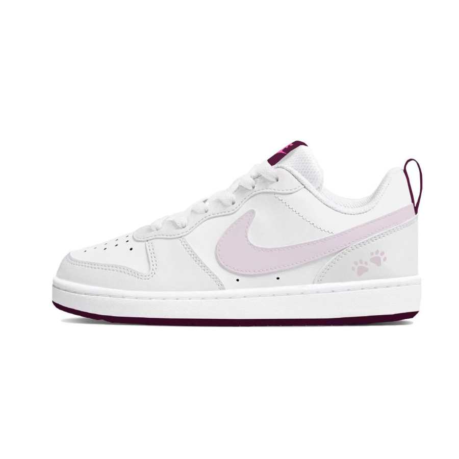 Nike Nike Court Borough Strawberry Maris Sal Synthetic Leather, Leather Slip Resistant Abrasion Resistant Low top