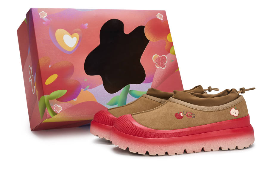 UGG 811 Manufacturing, Red Apple, Special Shoe Box Low top Casual Shoes Unisex