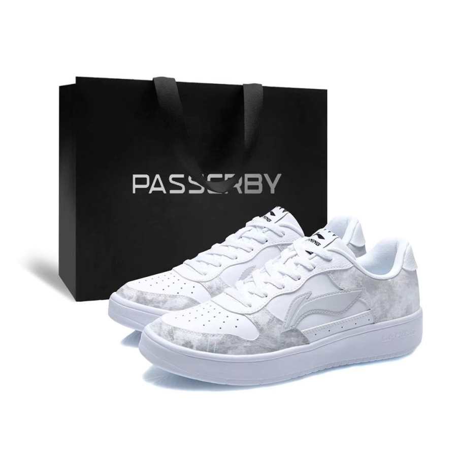 Li-Ning Li Ning Floating Boat Yuhua Stone, Shopping Bag Cushioning Lightweight Breathable Low top Skateboard Shoes Men's