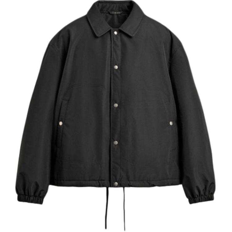 ZARA ZARA Puffer Jackets Men's Black Lapel Moderate