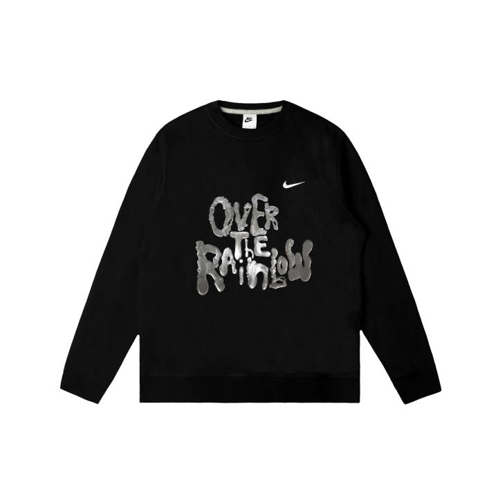 Nike Nike Club Sweatshirts Men's Black Crew Neck Moderate Regular