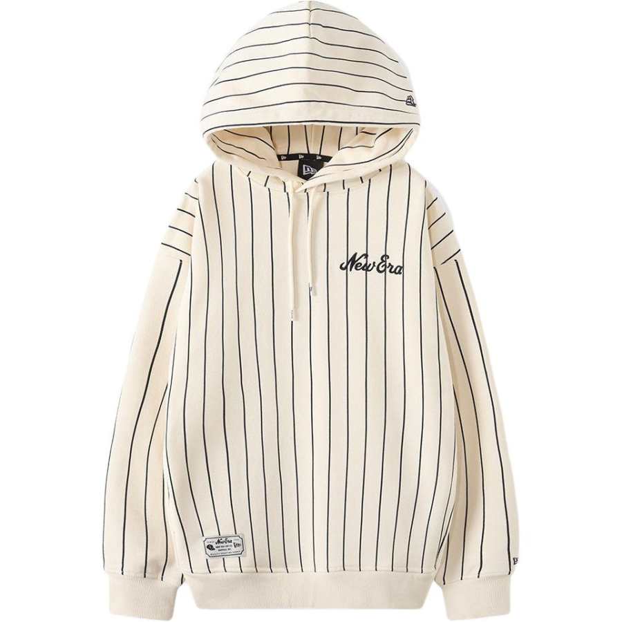 New Era Sweatshirts Unisex Stripes Hooded Non Detachable Moderate