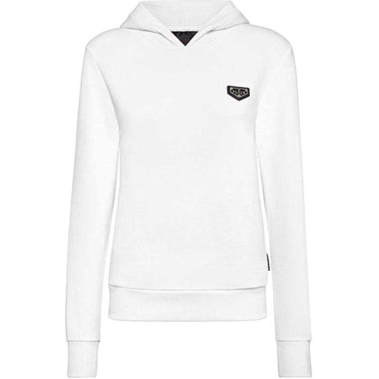 Philipp Plein logo plaque hoodie