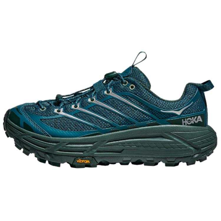 HOKA ONE ONE Mafate Three 2 Trail Running Shoes Unisex Wave Blue/Laurel Green