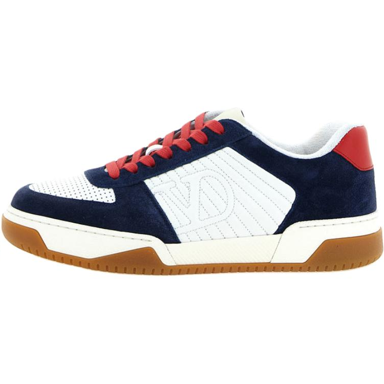 Valentino Garavani Sparry Leather Low top Skateboard Shoes Men's Blue