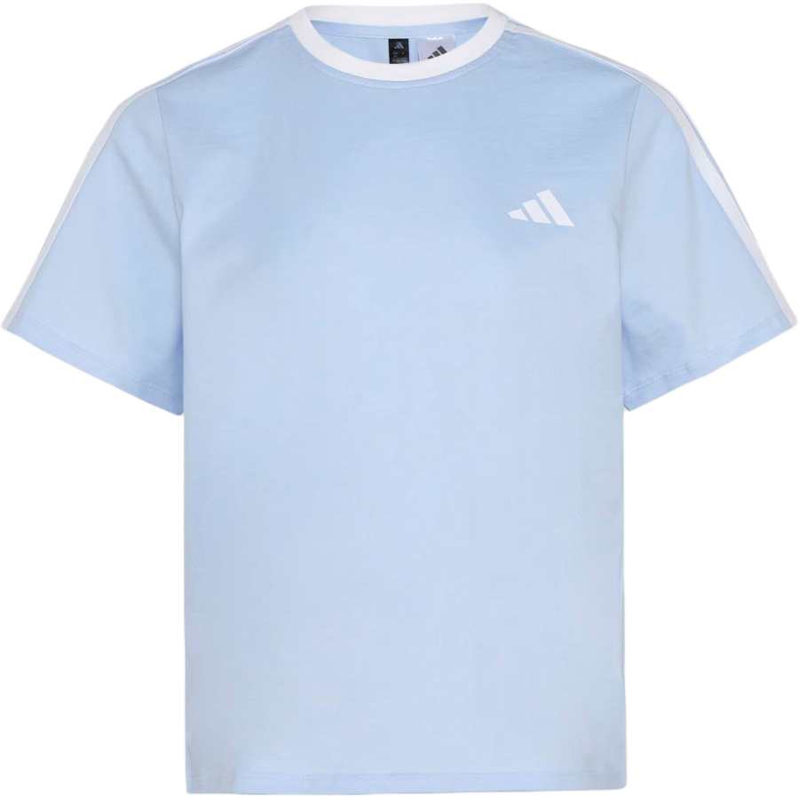 Adidas Adidas Dance T Shirts Women's Crystal Blue Crew Neck Moderate