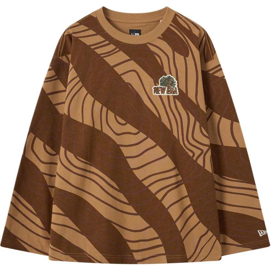 New Era Sweatshirts Unisex Brown Crew Neck Moderate