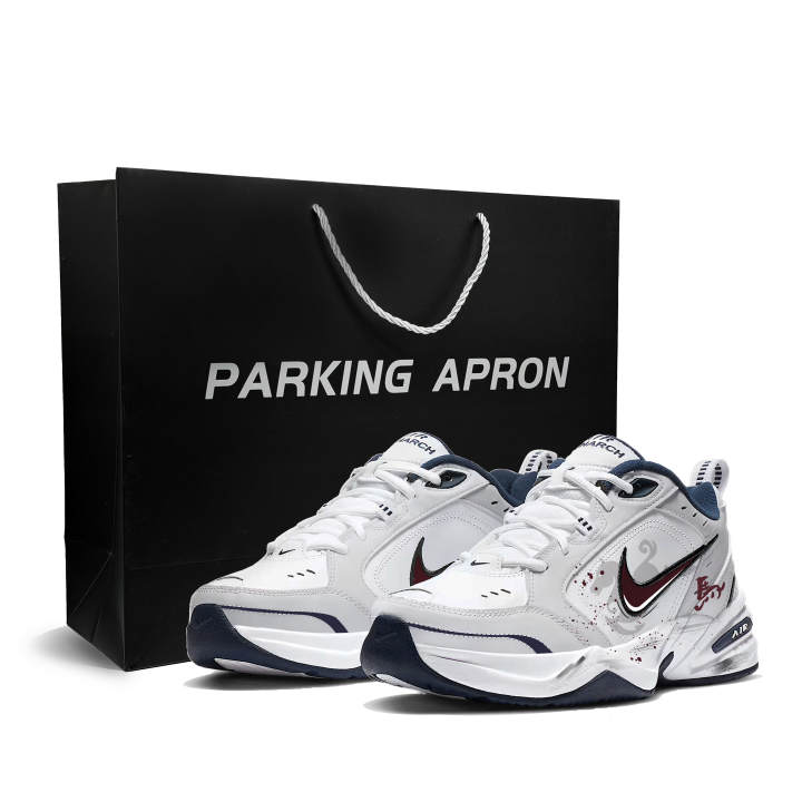 Nike Nike Air Monarch 4 The Red Steed Soars Into The Clouds Cushioning Abrasion Resistant Low top Chunky Sneakers Men's