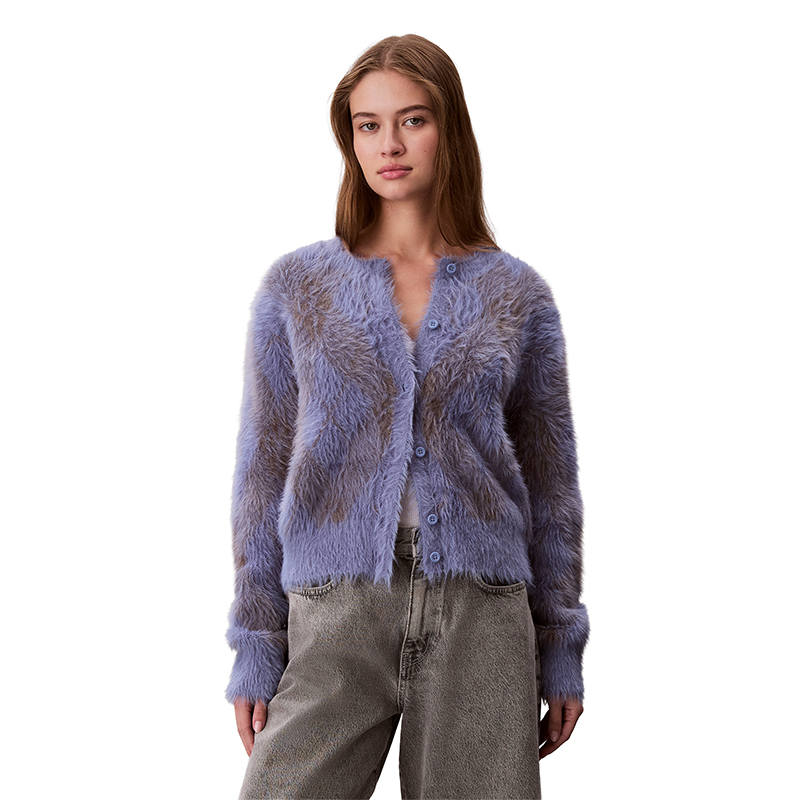 Calvin Klein Knitwear Women's Crew Neck Moderate Cardigan