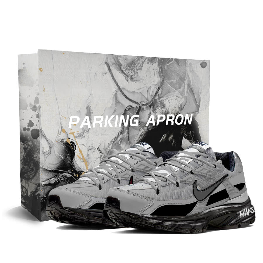 Nike Nike Initiator Cushioning Slip Resistant Abrasion Resistant Low top Casual Running Shoes Unisex Gray Black