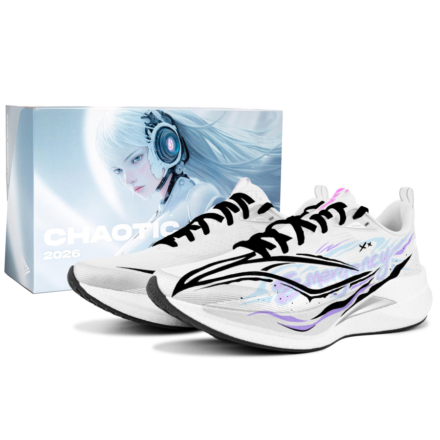 Li-Ning Li Ning Red Hare 9 PRO Cushioning Slip Resistant Low top Running Shoes Unisex Light Blue