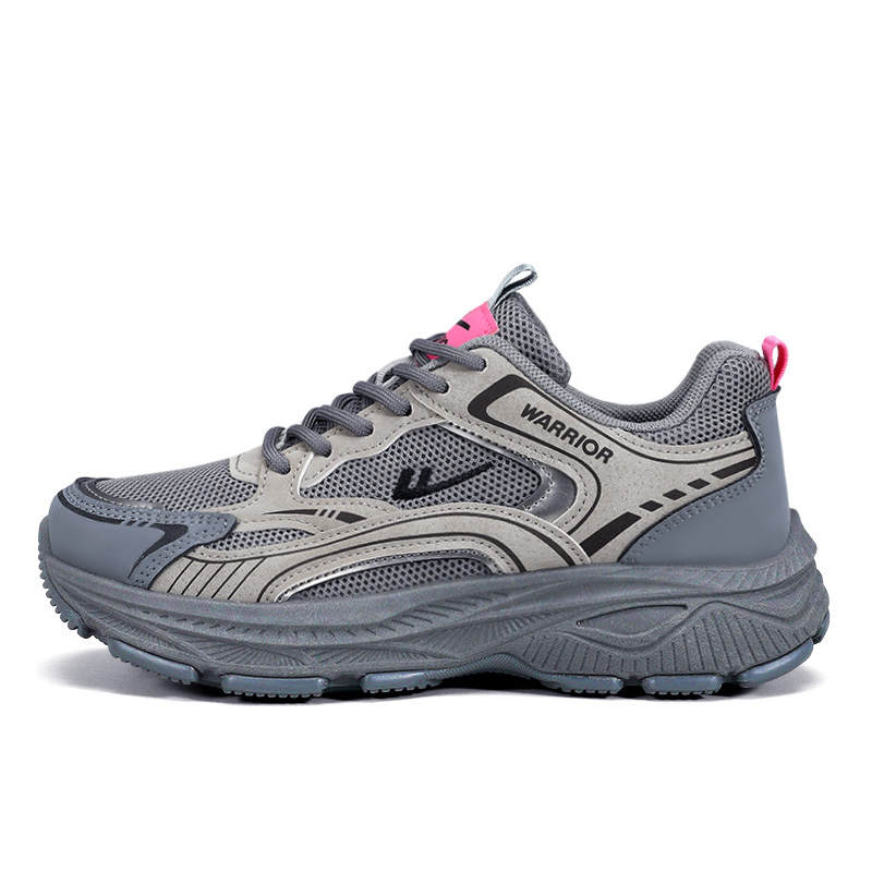 Warrior Abrasion Resistant Cushioning Low top Chunky Sneakers Women's Beige Black Gray