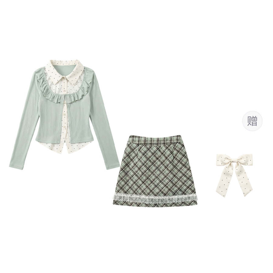 Fabric Pig Shirt Matching Set Women's