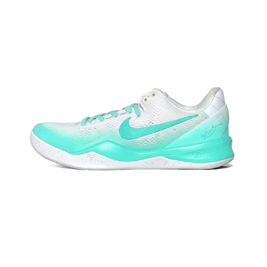 Nike Nike Kobe 8 Slip Resistant Abrasion Resistant Low top Basketball Shoes Unisex White Green