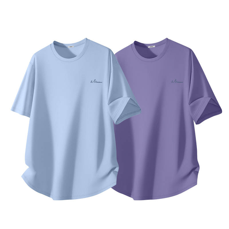 MINISO T Shirts Unisex Crew Neck Moderate Heavyweight