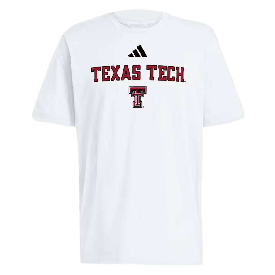 Adidas Adidas T Shirts Men's White/Ncaa Txt 766 Crew Neck Moderate