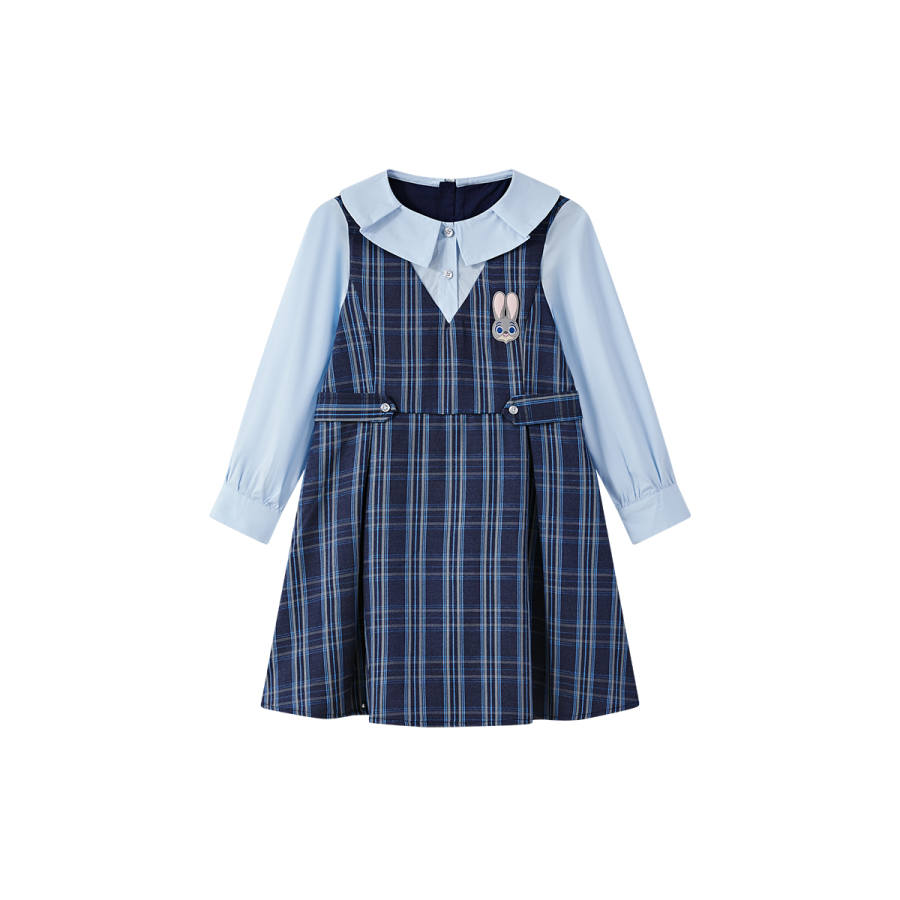 Disney Kids Dresses Lapel Moderate Long