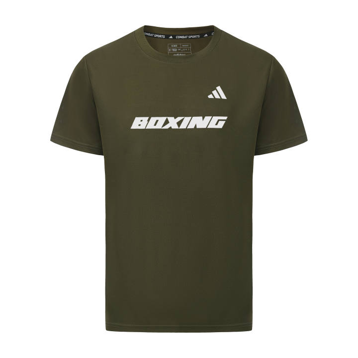Adidas Adidas Quick Dry Crew Neck Short Sleeved Unisex Olive Green