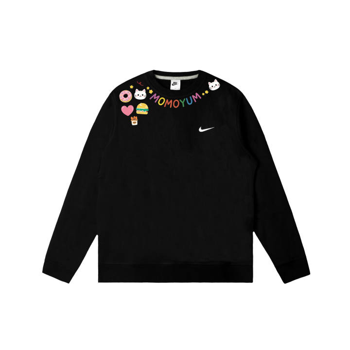Nike Nike Club Sweatshirts Unisex Black Crew Neck Moderate Regular