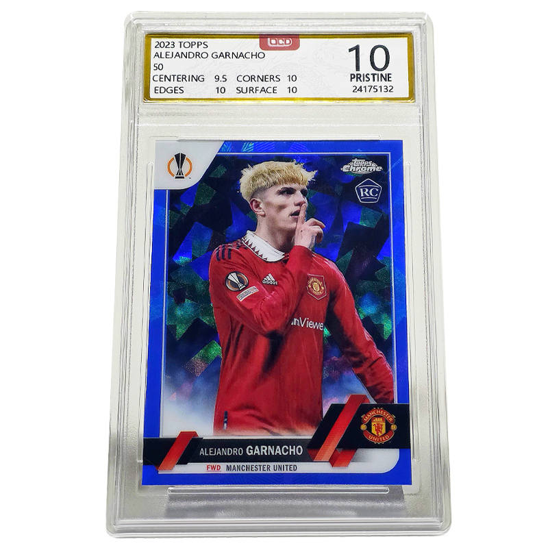 Topps Chrome Garnacho Star Card 23RC Rising Stars Label Graded Cards 1 Pc