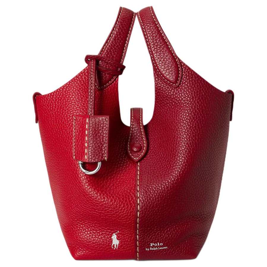 Polo Ralph Lauren Polo Ralph Lauren Polo Play Leather Handbag Small Women's Red