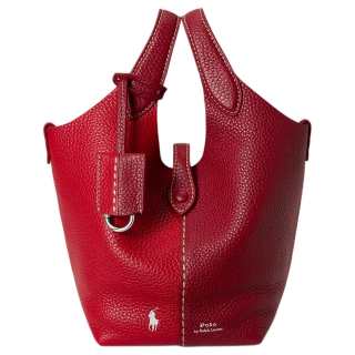 Polo Ralph Lauren Polo Play Leather Handbag Small Women's Red