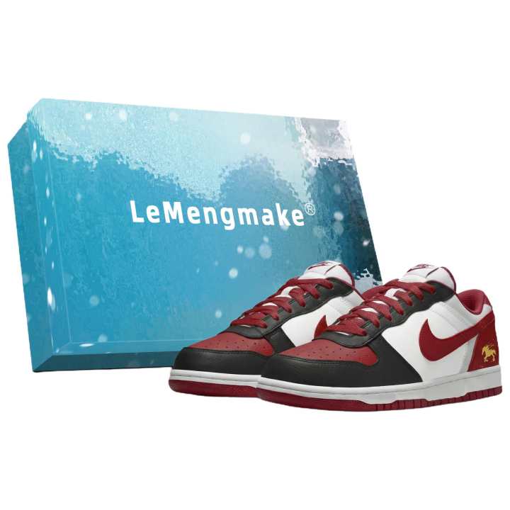 Nike Nike Big Lemon Joy Low top Skateboard Shoes Men's Black Red