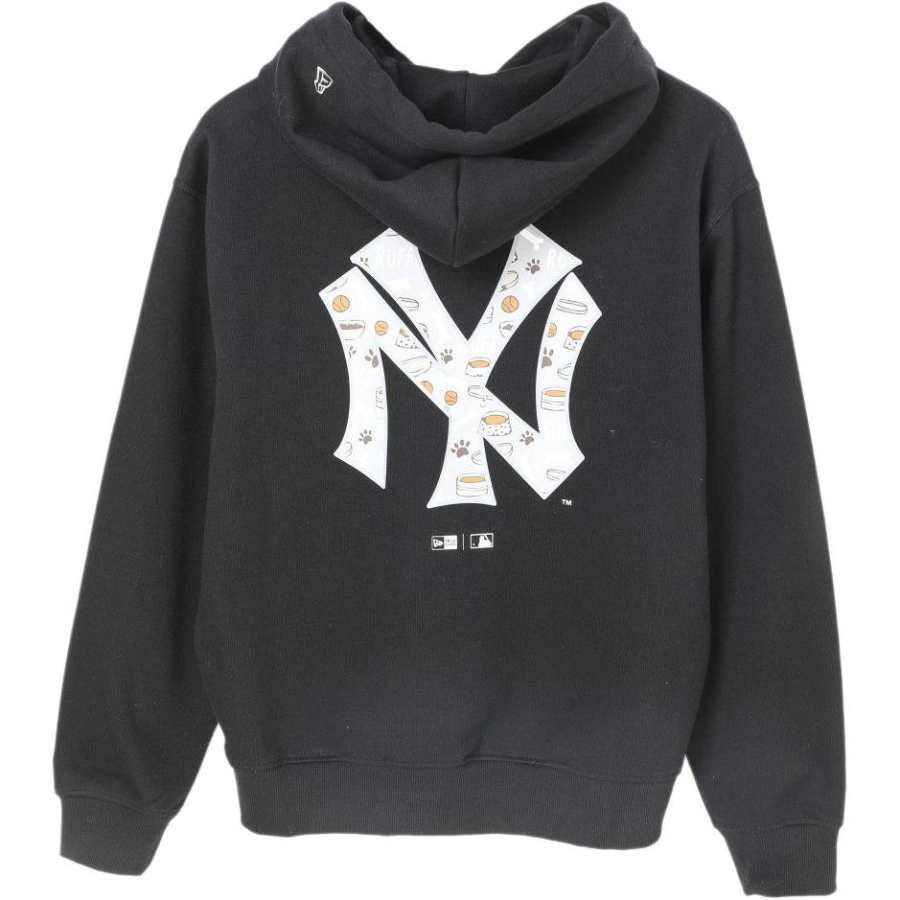 New Era Sweatshirts Unisex Black Hooded Non Detachable Moderate