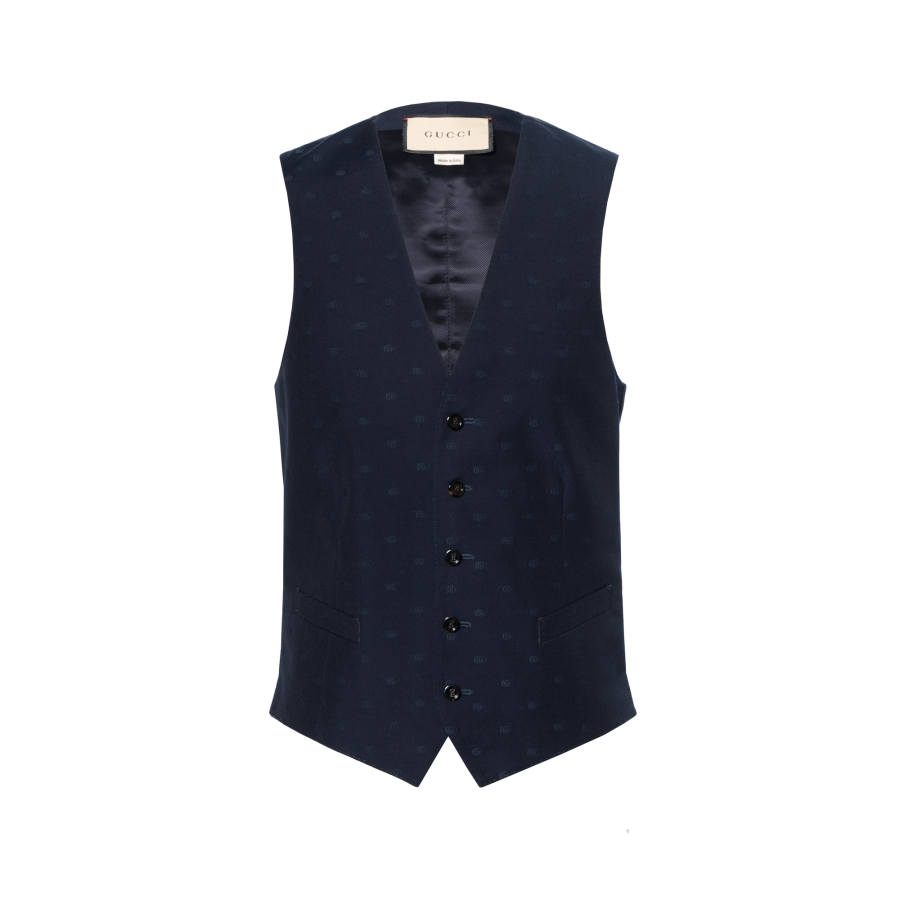 GUCCI 【Previous Season】Double G wool waistcoat