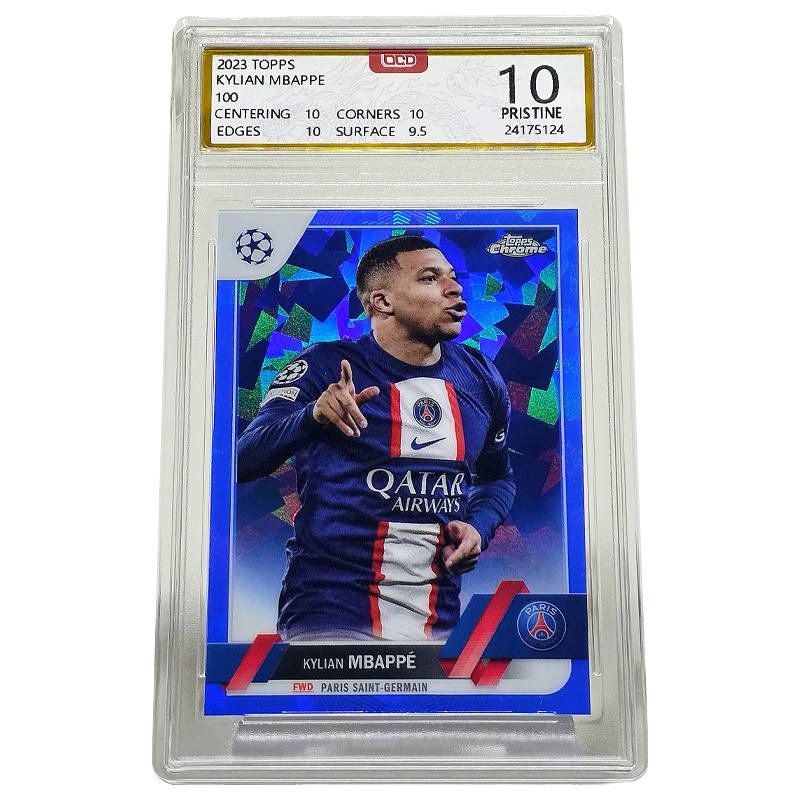 Topps Mbappé Soccer Player Cards 23 Chrome Sapphires Graded Cards 1 Pc