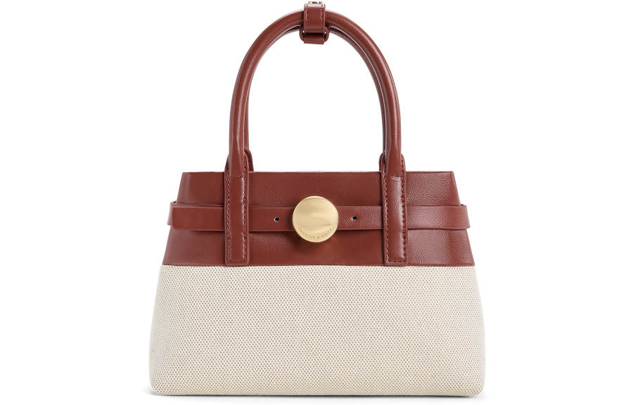 CHARLES&KEITH Synthetic Leather Crossbody Handbag Small Women's Brick