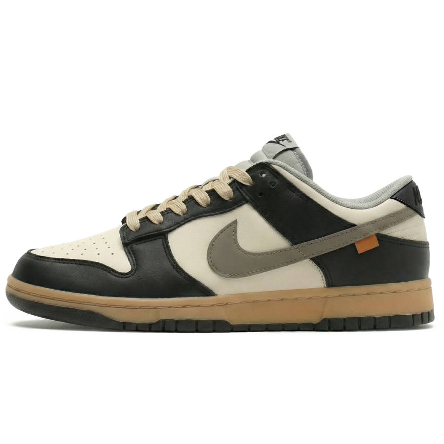 Nike Nike Dunk LOW RETRO Chestnut Coffee Box Slip Resistant Abrasion Resistant Low top Skateboard Shoes Unisex Black Gray