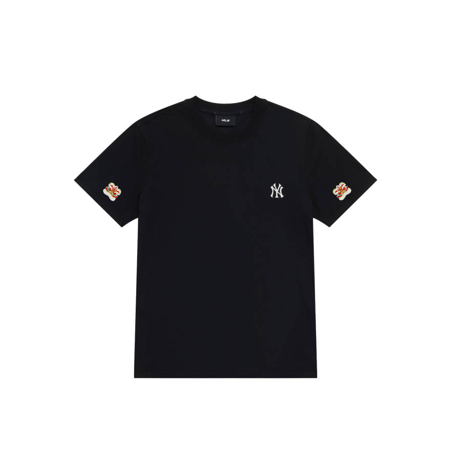 MLB T Shirts Unisex Black Crew Neck Moderate Straight Fit