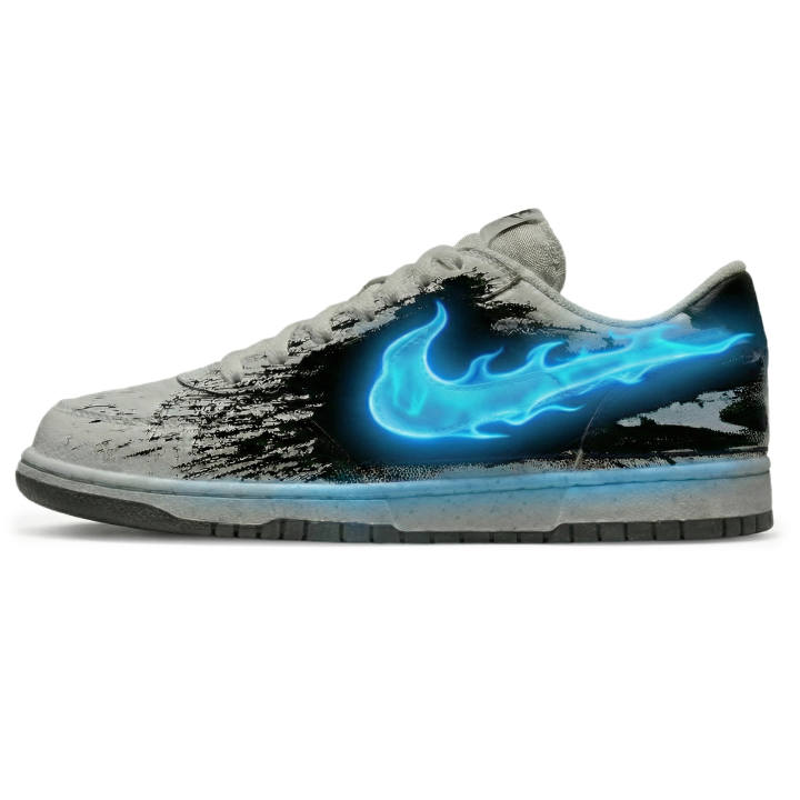 Nike Nike Dunk Triple Lab, Dry Blue Flame Abrasion Resistant Slip Resistant Low top Skateboard Shoes Men's Blue