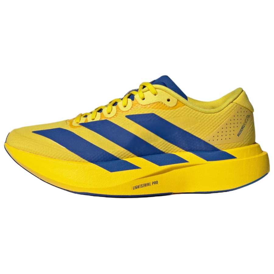 Adidas Adidas Adizero Evo SL Breathable Height Increasing Running Shoes Women's Yellow Blue
