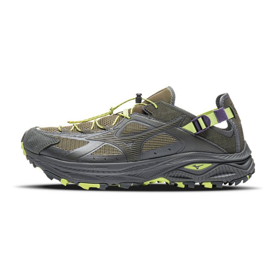 Mizuno Racer Trail Low Top River Trekking Shoes Unisex Brown Green