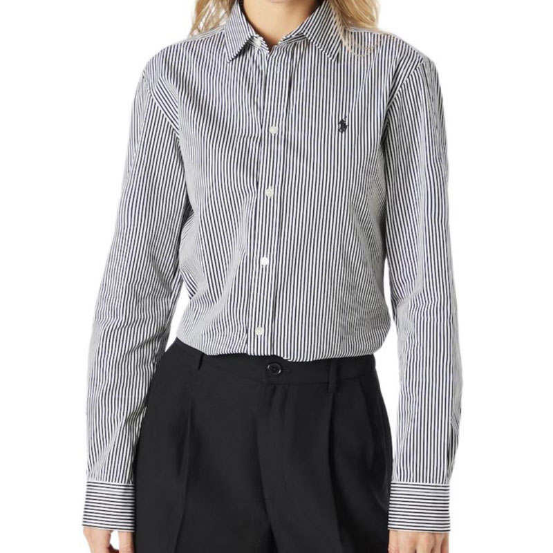 Polo Ralph Lauren SS24 Shirt Stretch Slim Fit Women's Black