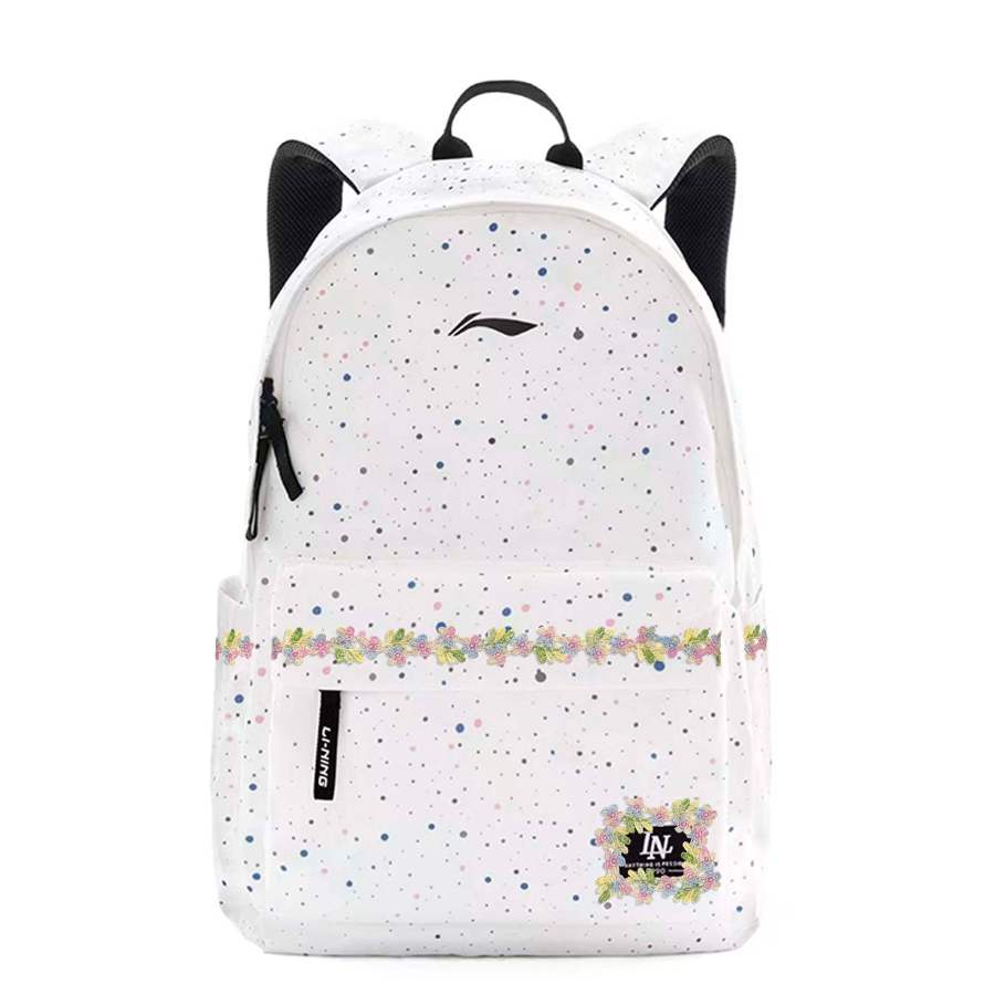 Li-Ning Li Ning Polyester Backpack Regular Unisex Floral Starry Path