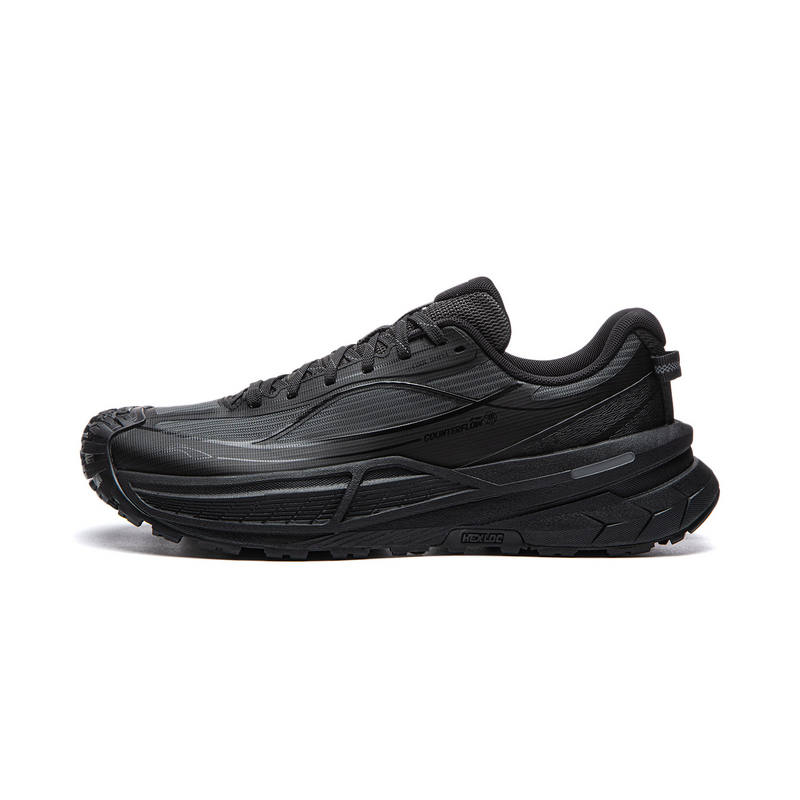 Li-Ning Li Ning Outdoor CF Tracing Xichang 2SE Rebound Breathable Low top Hiking Shoes Unisex Night Black Coal Gray
