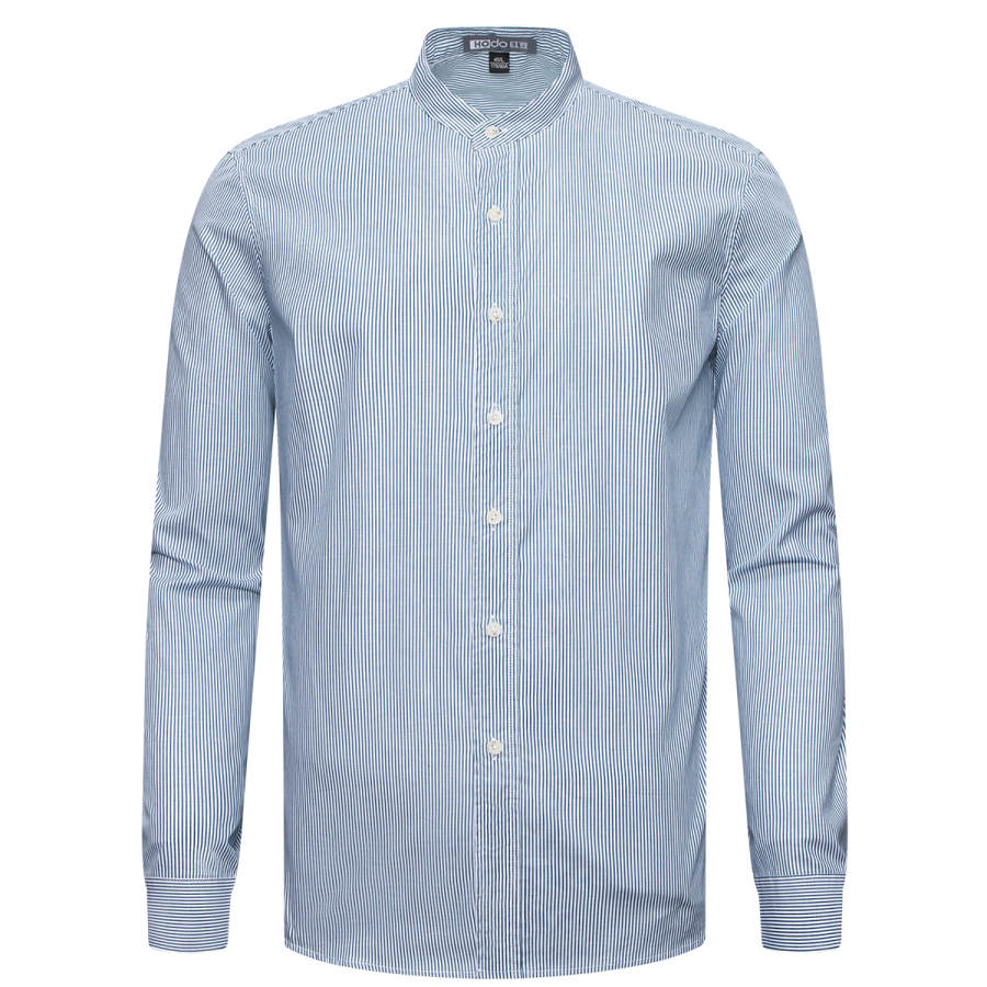 Hodo Shirts Men's Stand Collar Moderate Workwear