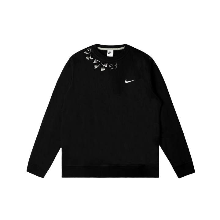 Nike Nike Club Sweatshirts Men's Black Crew Neck Moderate Regular