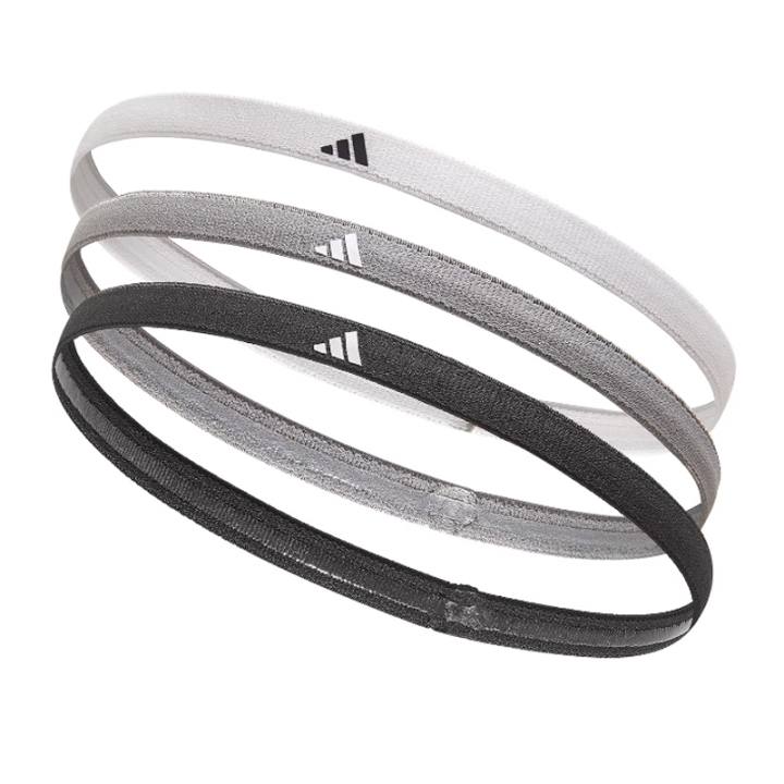 Adidas Adidas Polyester Hair Bands Unisex Black White Gray