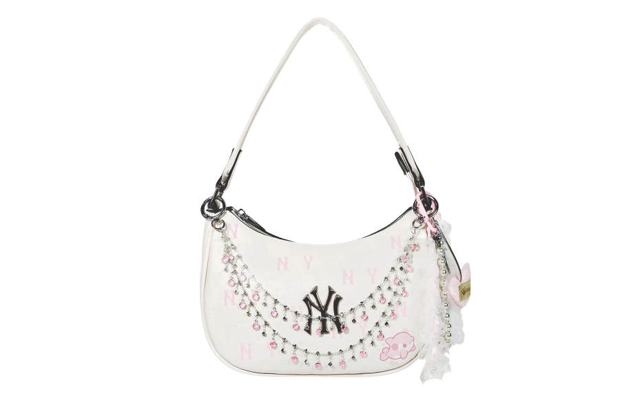 MLB MLB MONOGRAM Artificial Leather Handbag, Shoulder Bag Women's White