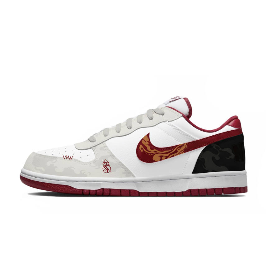 Nike Nike Big Lemon Joy Abrasion Resistant Breathable Low top Skateboard Shoes Men's Ecru