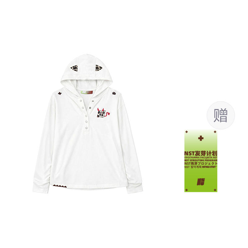 NSTNEW START T Shirts Women's Hooded Moderate Straight Fit