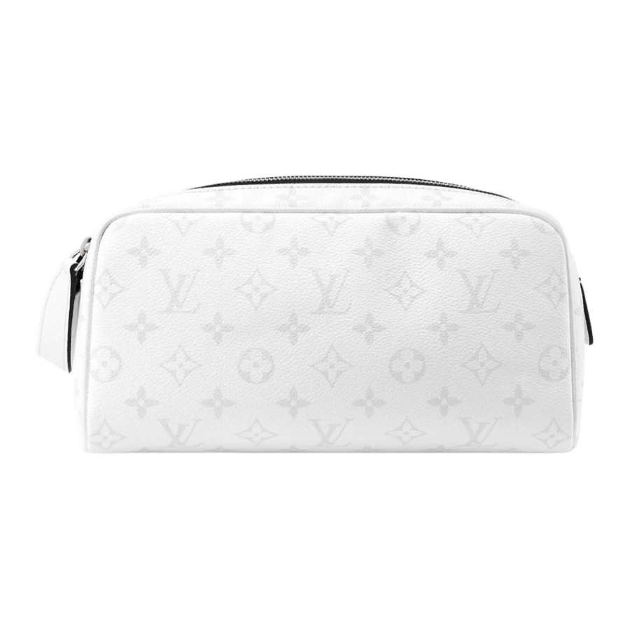 LOUIS VUITTON Dopp Kit Monogram Coated Canvas Toiletry Bag, Travel Storage Bag Men's Optical White