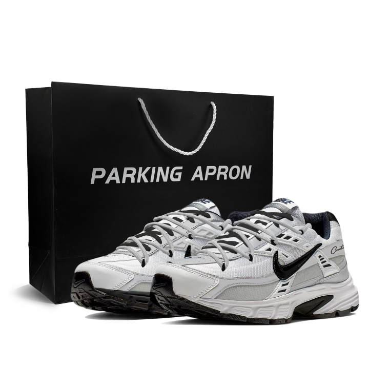 Nike Nike Initiator Cushioning Abrasion Resistant Slip Resistant Low top Casual Running Shoes Unisex White Black