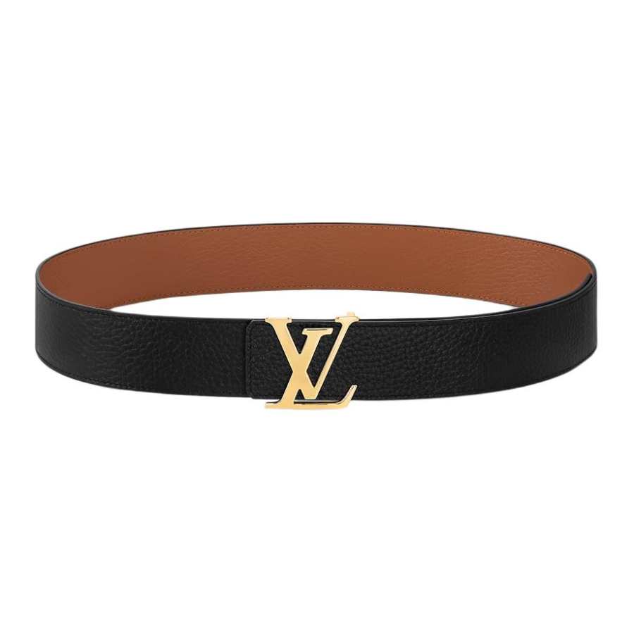 LOUIS VUITTON Louis Vuitton logo leather belt